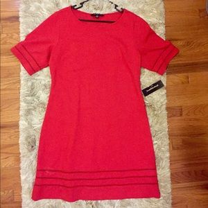 Beautiful red dress with trim detailing